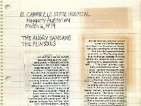 ANGRY SAMOANS Metal Mike Scrapbook 1978 – 10-28-1978 – 05-06-1979 – The Bonze Era - Bonze Annette Rose Blayk FKA Kevin Eric BONZE Saunders on Lead Guitar Page 09